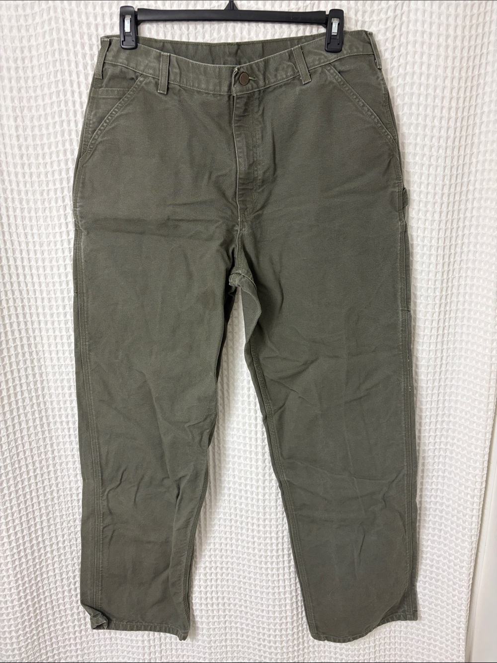 Carhartt Original Dungaree Fit Canvas Carpenter Pants Size Men’s 38x36